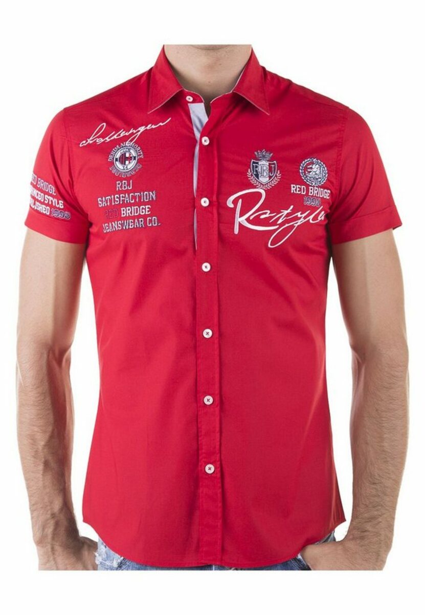 Bild 1 von RedBridge Kurzarmhemd Irvine im Slim Fit-Schnitt mit Stickerei