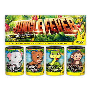 Nico Feuerwerk Jungle Fever Mini-Tischbomben 4-teilig