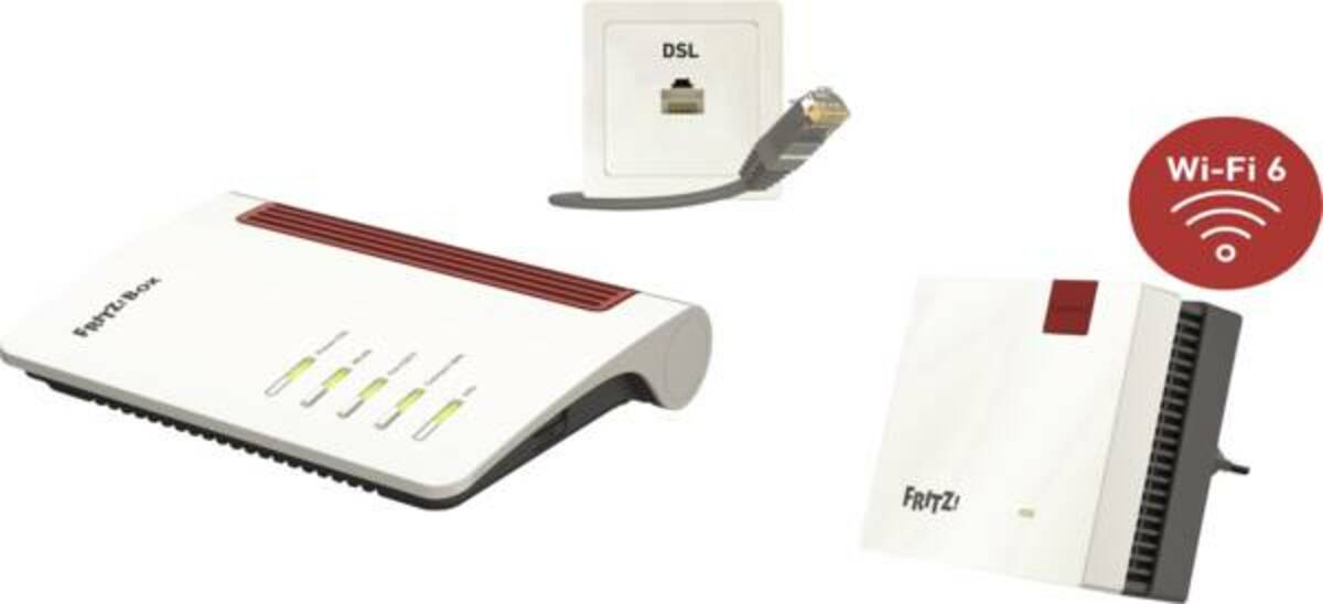 Bild 1 von AVM FRITZ!Box 7530 AX + FRITZ!Repeater 1200 AX