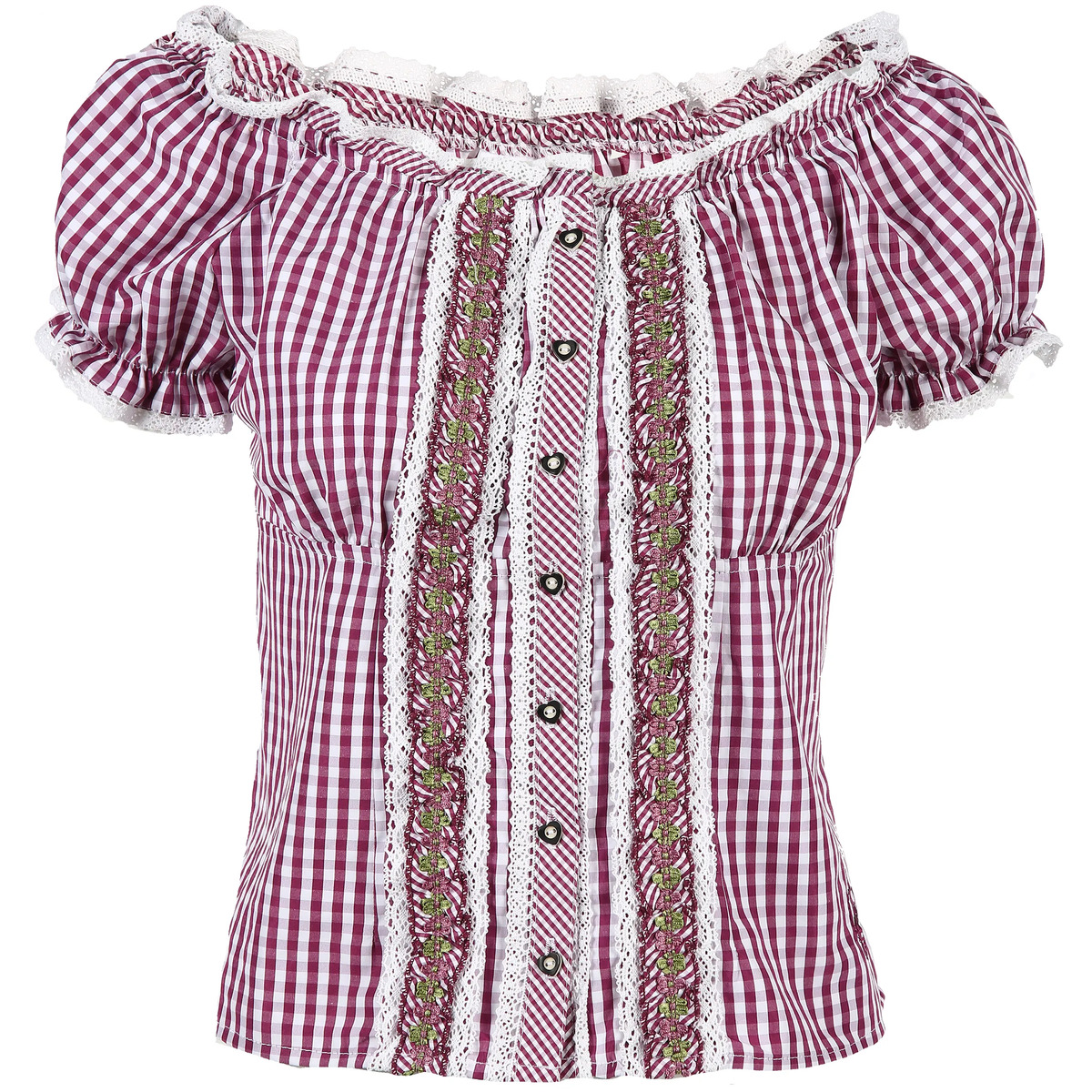 Bild 1 von Damen Trachtenbluse im Vichykaro Look
                 
                                                        Lila