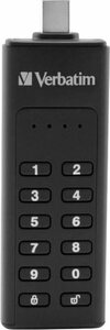 Verbatim Keypad Secure 64GB USB-Stick (USB 3.2, Lesegeschwindigkeit 160 MB/s)