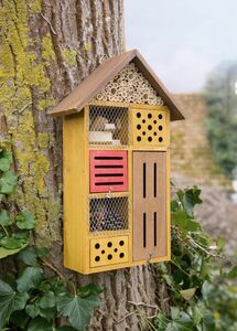 HomeLiving Insektenhotel Natur Tiere Bio Haus Insekten,Hotel, Naturmaterialien, Garten