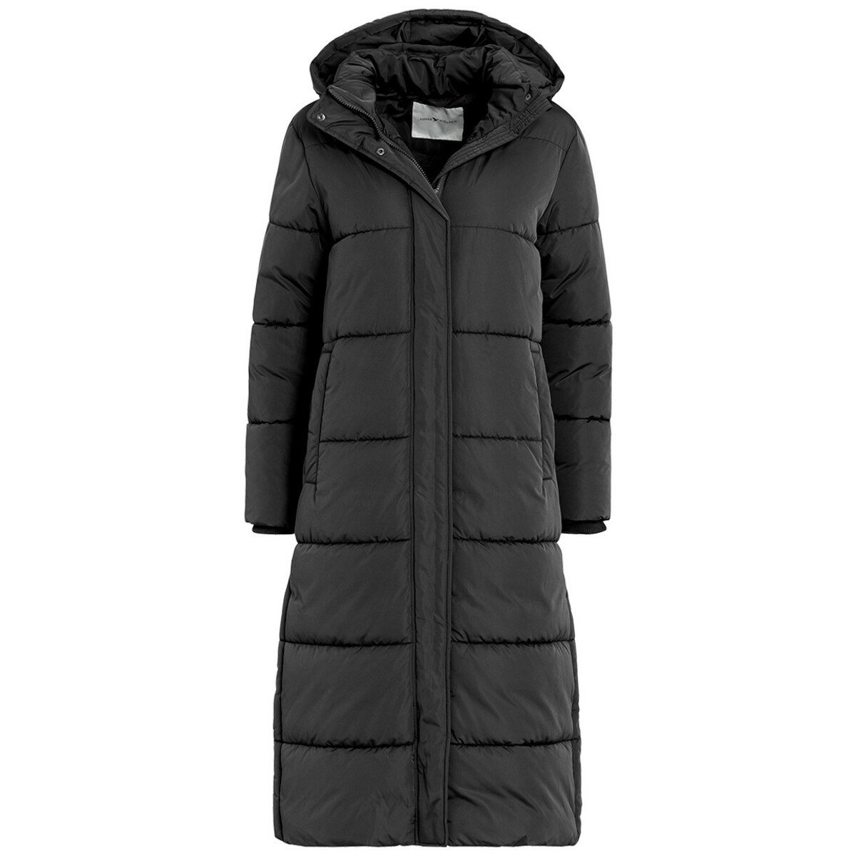 Bild 1 von Damen Steppmantel mit abnehmbarer Kapuze SCHWARZ