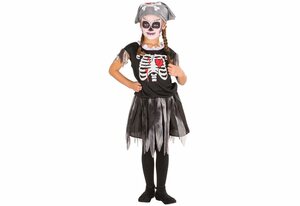 dressforfun Piraten-Kostüm »Süßes Girlie Piraten Skelett Kostüm«