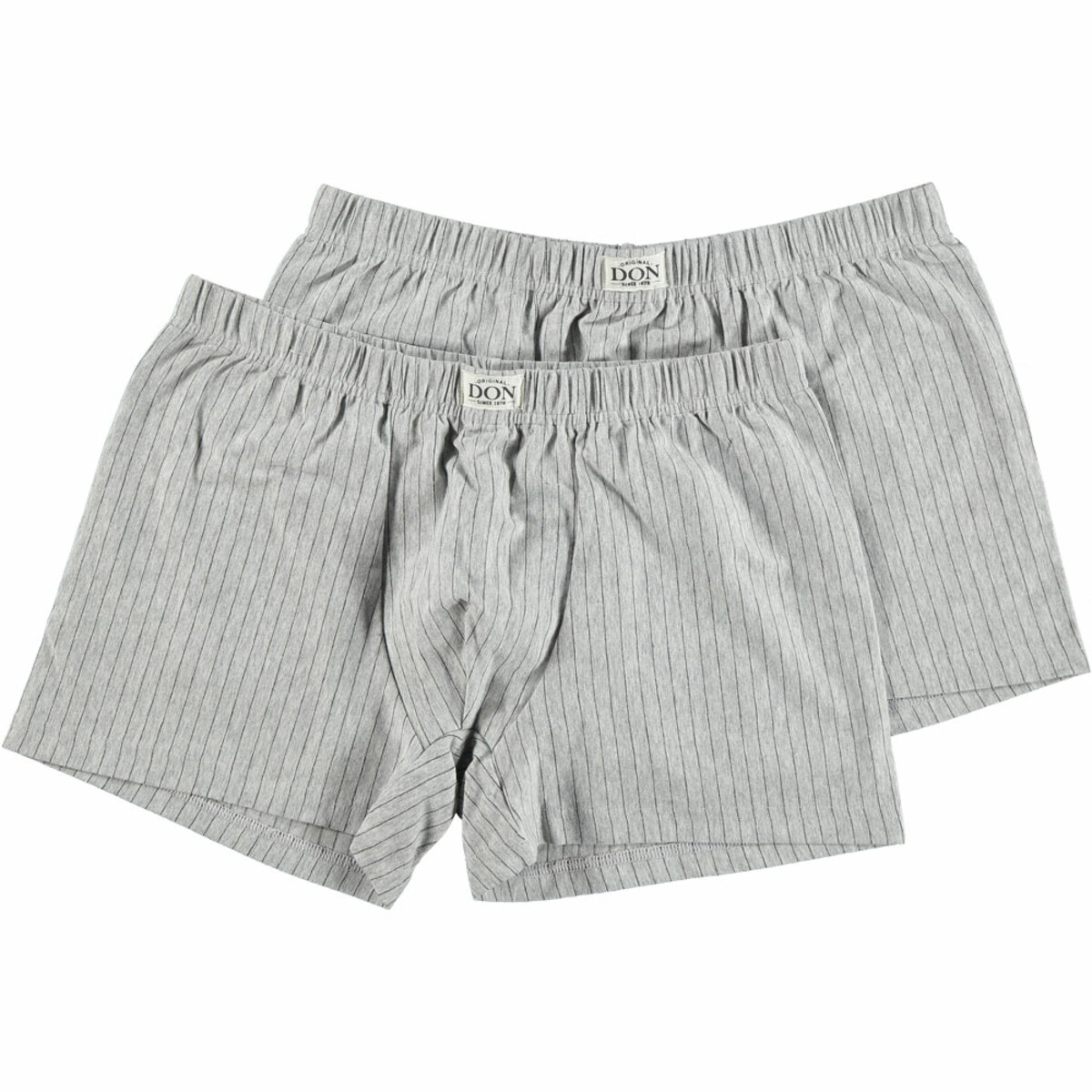 Bild 1 von DON Herren-Boxershorts Stretch 2er-Pack, Grau/Schwarz, M