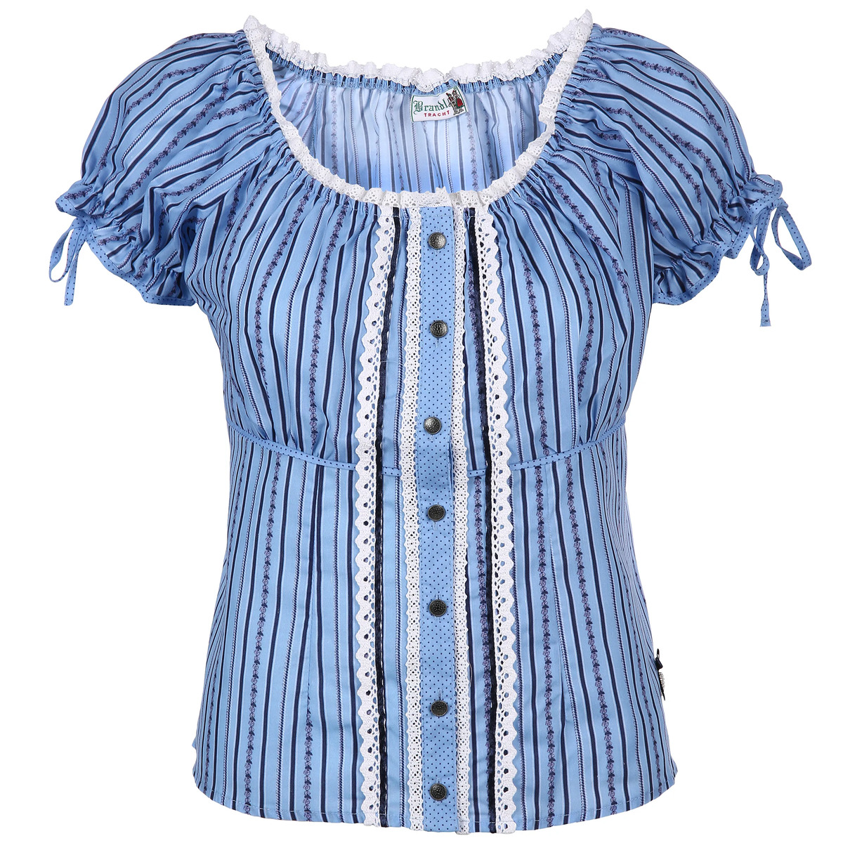 Bild 1 von Damen Trachtenbluse mit Spitzenbesatz
                 
                                                        Blau