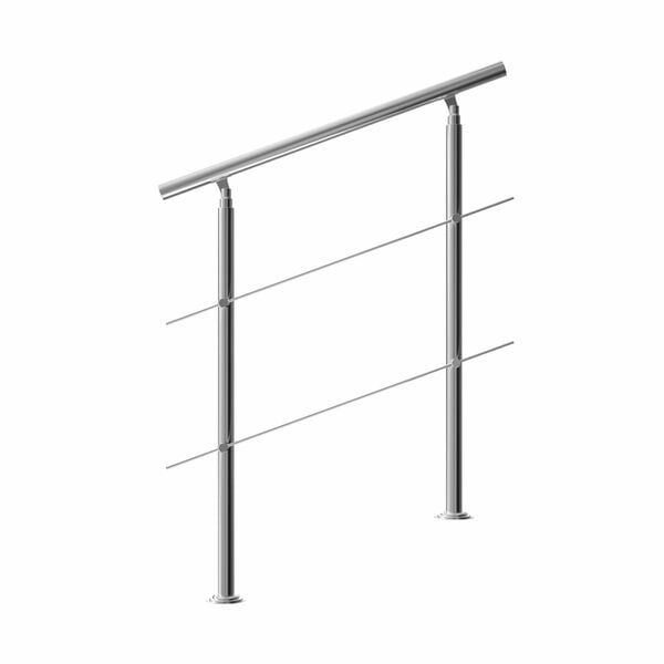 Bild 1 von monzana® Treppengeländer Edelstahl 100cm 2 Streben