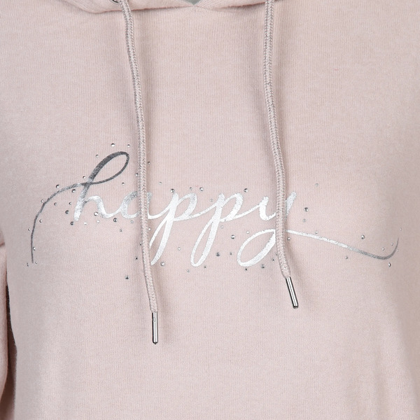 Bild 3 von Damen Flauschhoodie mit Folienprint
                 
                                                        Beige