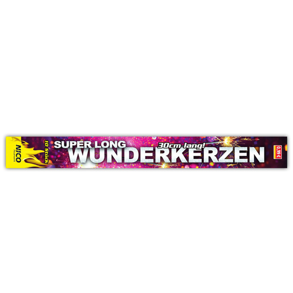 WECO 1000 Wunderkerzen – Party, Hochzeit, Feuerwerk (100 X 10er Päckchen)