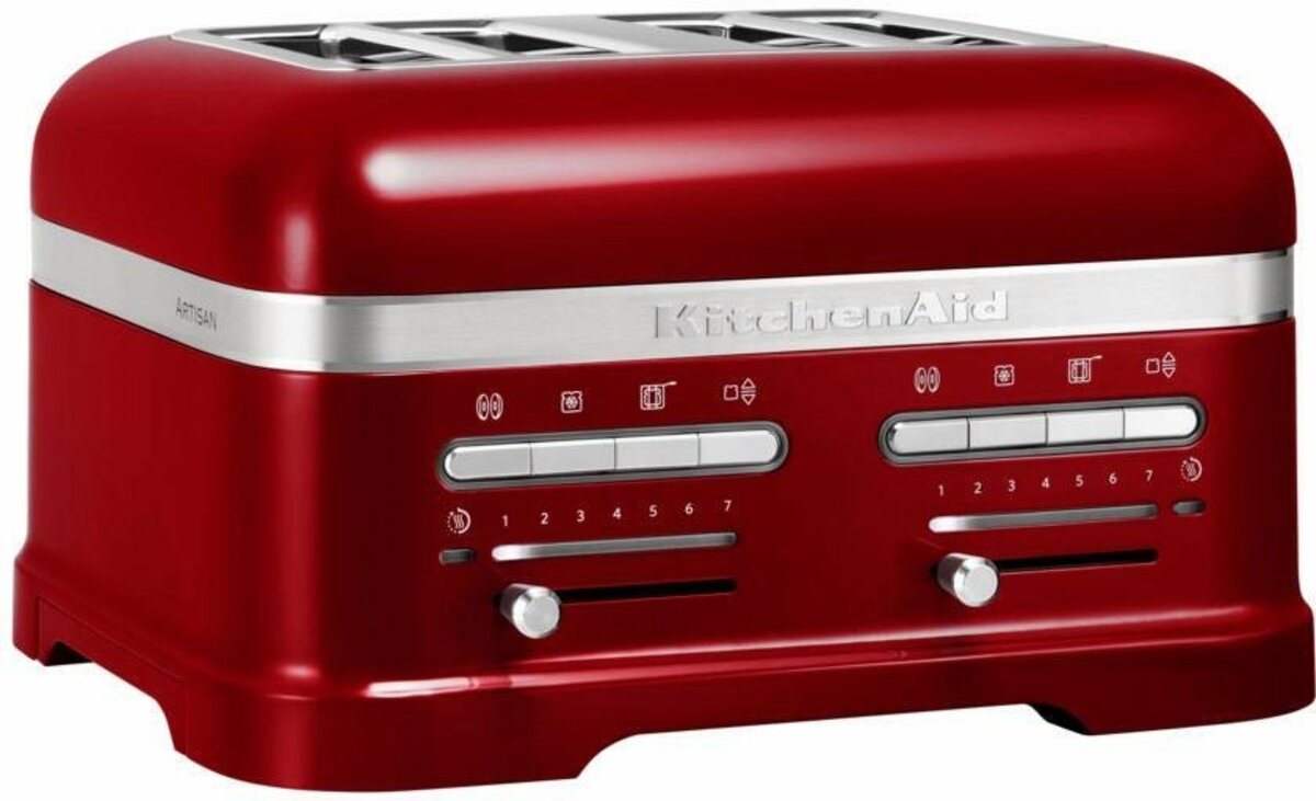 Bild 1 von KitchenAid Toaster Artisan 5KMT4205ECA LIEBESAPFEL-ROT, 4 kurze Schlitze, für 4 Scheiben, 2500 W, mit Sandwichzange
