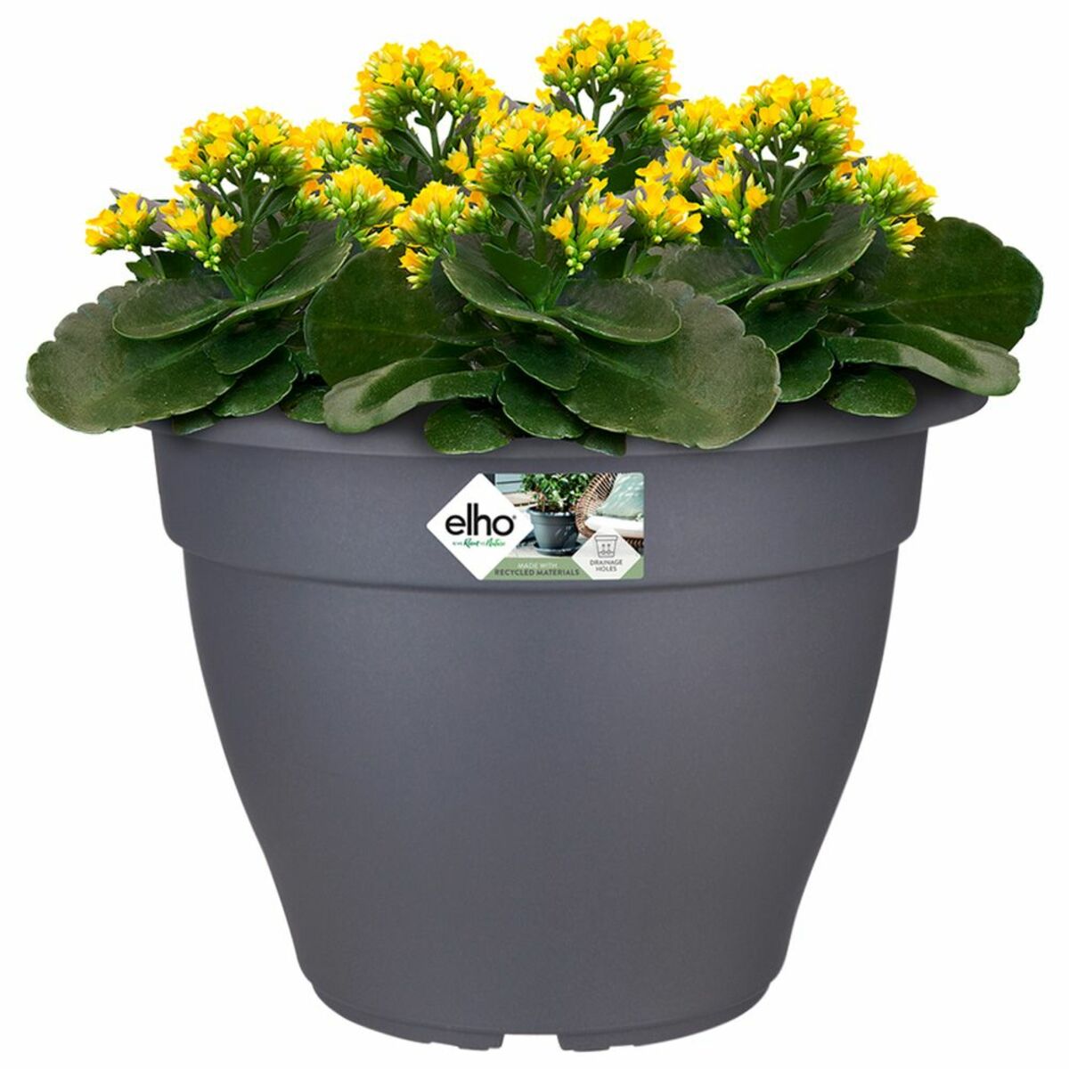 Bild 1 von Deuba® Blumentopf Anthrazit 29x22cm 7,1L