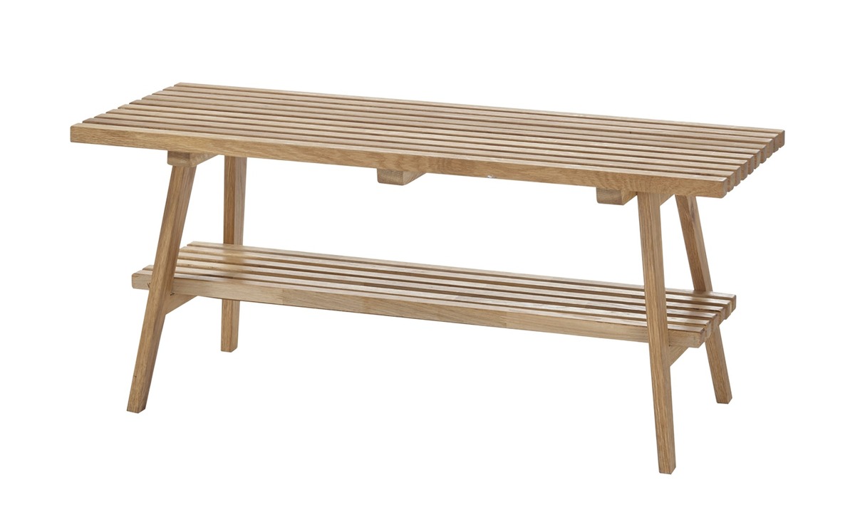 Bild 1 von Garderobenbank holzfarben Maße (cm): B: 100 H: 45 T: 35 Bänke