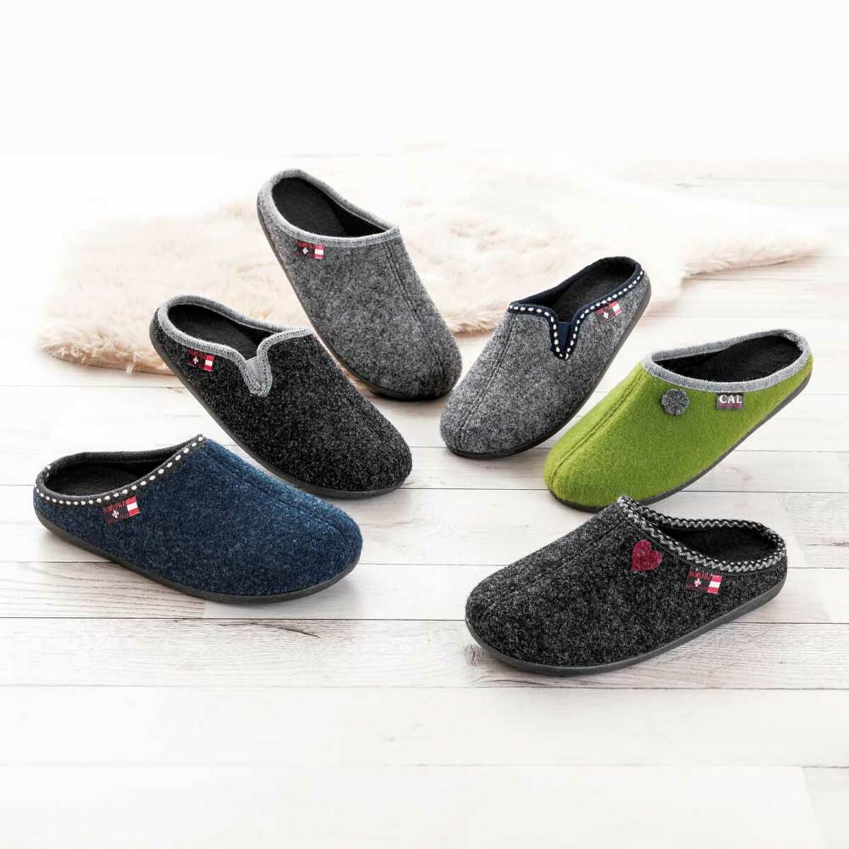 Bild 3 von ELLENOR & RONLEY Filz Pantoffel für Sie & Ihn