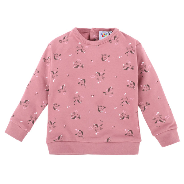 Bild 1 von Baby Mädchen Sweatshirt mit Einhornprint
                 
                                                        Rosa