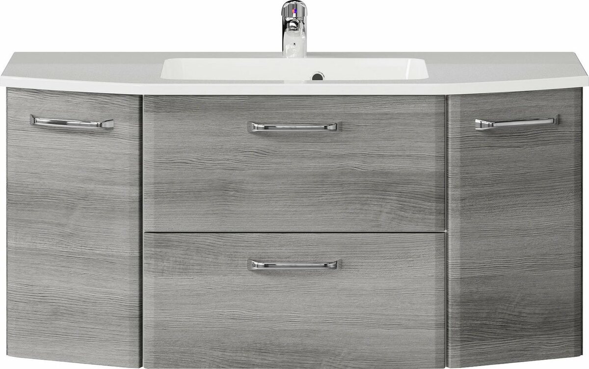 Bild 1 von PELIPAL Waschtisch Quickset 328, Breite 112 cm, Mineralgussbecken, Metallgriffe, Türdämpfer