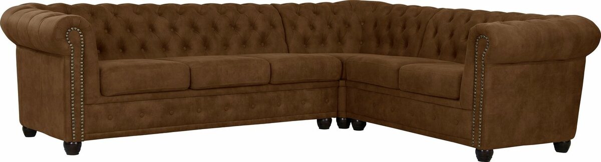 Bild 1 von Home affaire Chesterfield-Sofa Rysum, Chesterfield-Optik, langer Schenkel links oder rechts, Rot