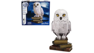 Spin Master 4D Build - Harry Potter, 3D-Puzzle der beliebten Schnee-Eule Hedwig aus hochwertigem Karton, 118 Teile