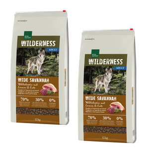 REAL NATURE WILDERNESS Wide Savannah Wildschwein mit Lamm & Ente 2x12 kg