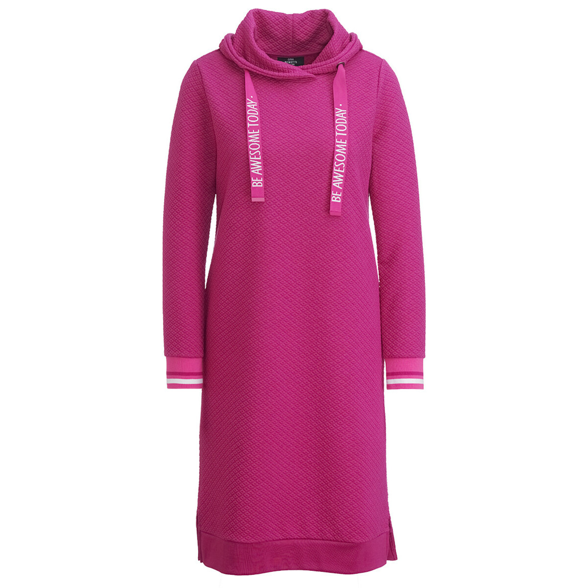 Bild 1 von Damen Sweatkleid mit Stehkragen DUNKELPINK