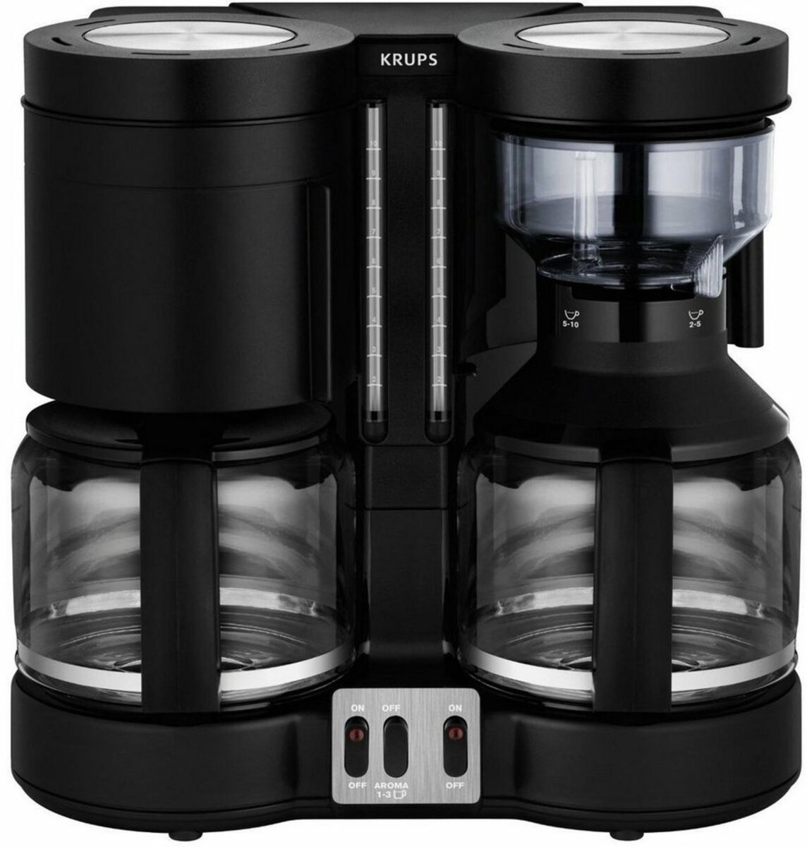 Bild 1 von Krups Filterkaffeemaschine KM8508 Duothek Plus, 1l Kaffeekanne, Papierfilter 1x4, 1l Kaffeekanne, Papierfilter 1x4, Kombiautomat für Kaffee und Tee