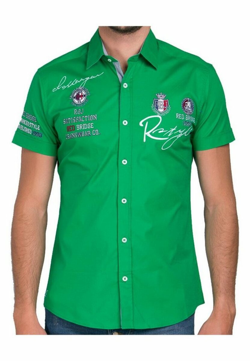 Bild 1 von RedBridge Kurzarmhemd Irvine im Slim Fit-Schnitt mit Stickerei
