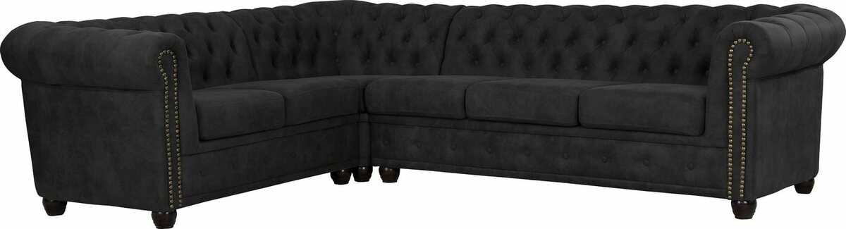 Bild 1 von Home affaire Chesterfield-Sofa Rysum, Chesterfield-Optik, langer Schenkel links oder rechts, Grau