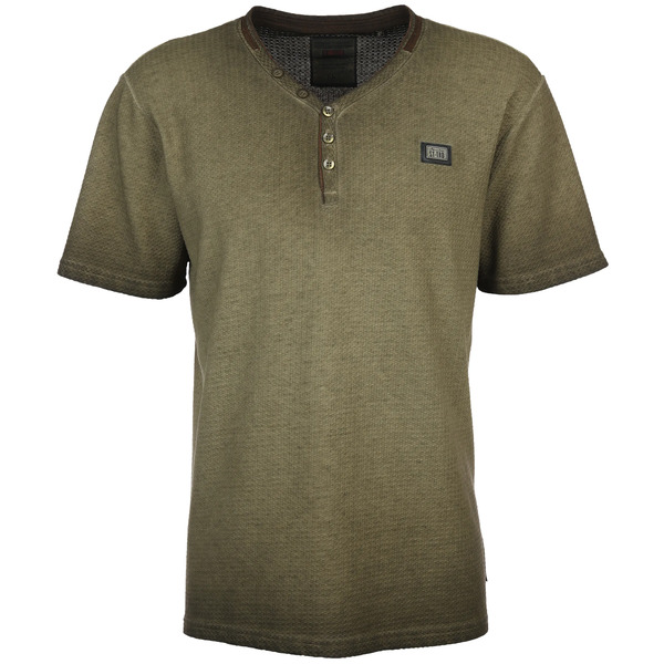 Bild 1 von Herren Henleyshirt in Used Optik
                 
                                                        Oliv