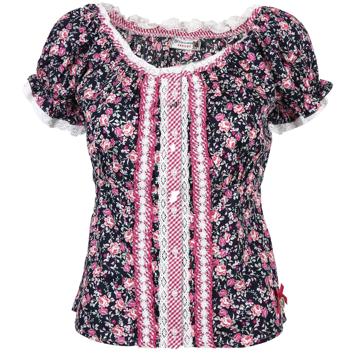 Bild 1 von Damen Trachtenbluse im Blümchen Print
                 
                                                        Lila