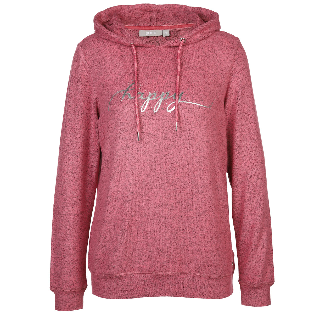 Bild 1 von Damen Flauschhoodie mit Folienprint
                 
                                                        Rosa