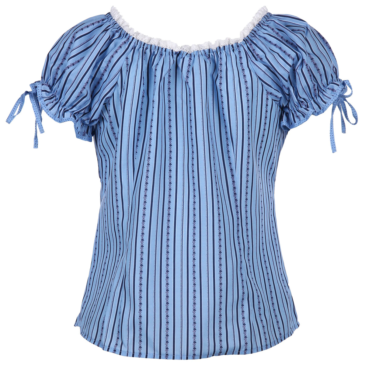 Bild 2 von Damen Trachtenbluse mit Spitzenbesatz
                 
                                                        Blau