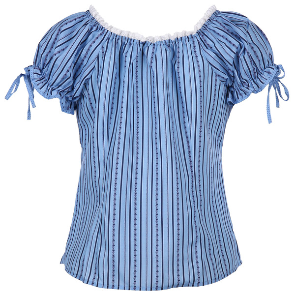 Bild 2 von Damen Trachtenbluse mit Spitzenbesatz
                 
                                                        Blau