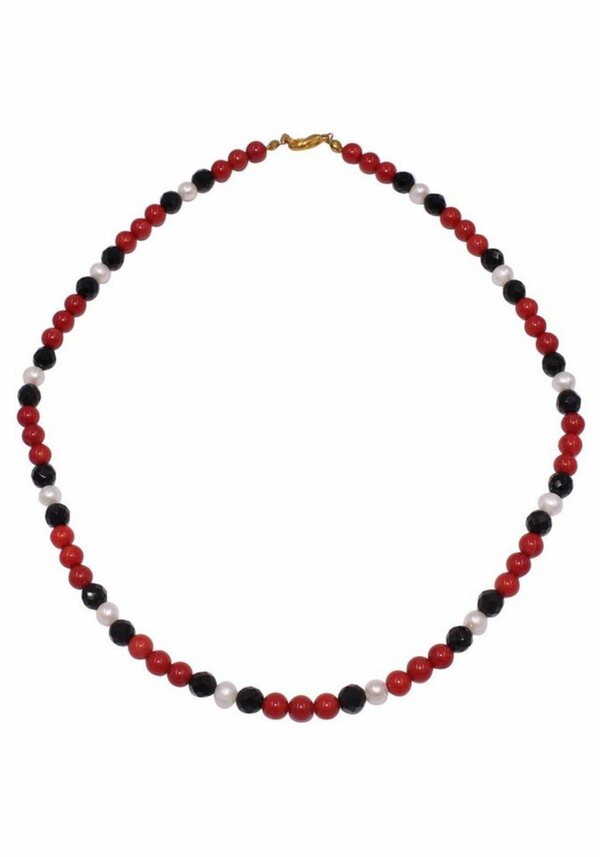 Bild 1 von Firetti Collier Schmuck Geschenk Halsschmuck Halskette Farbstein Edelstein Onyx, zu Kleid, Shirt, Jeans, Sneaker! Anlass Geburtstag Weihnachten