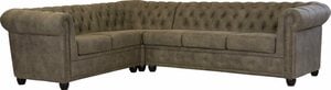 Home affaire Chesterfield-Sofa Rysum, Chesterfield-Optik, langer Schenkel links oder rechts, Grau