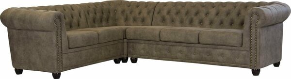 Bild 1 von Home affaire Chesterfield-Sofa Rysum, Chesterfield-Optik, langer Schenkel links oder rechts, Grau