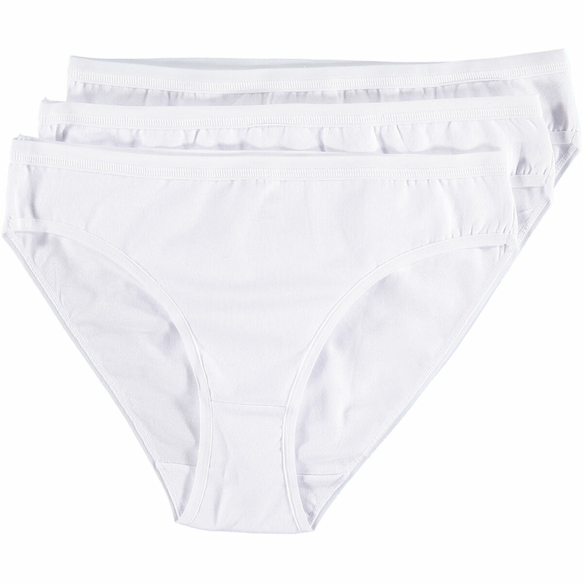 Bild 1 von Kim Damen-Slip 3er-Pack, Weiß, L