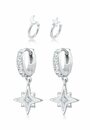 Bild 1 von Elli Ohrring-Set Set Creolen Earcuff Sterne 925 Silber