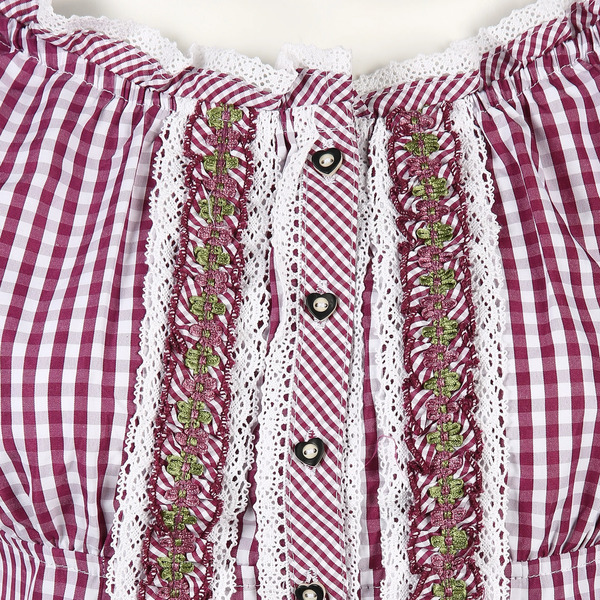 Bild 3 von Damen Trachtenbluse im Vichykaro Look
                 
                                                        Lila