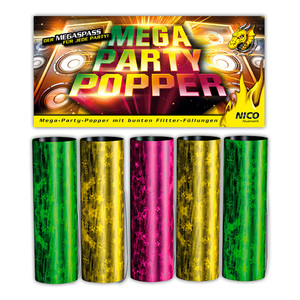 Nico Feuerwerk Mega-Party-Popper 5-teilig