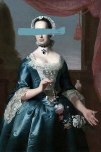 queence Acrylglasbild »Frau«
