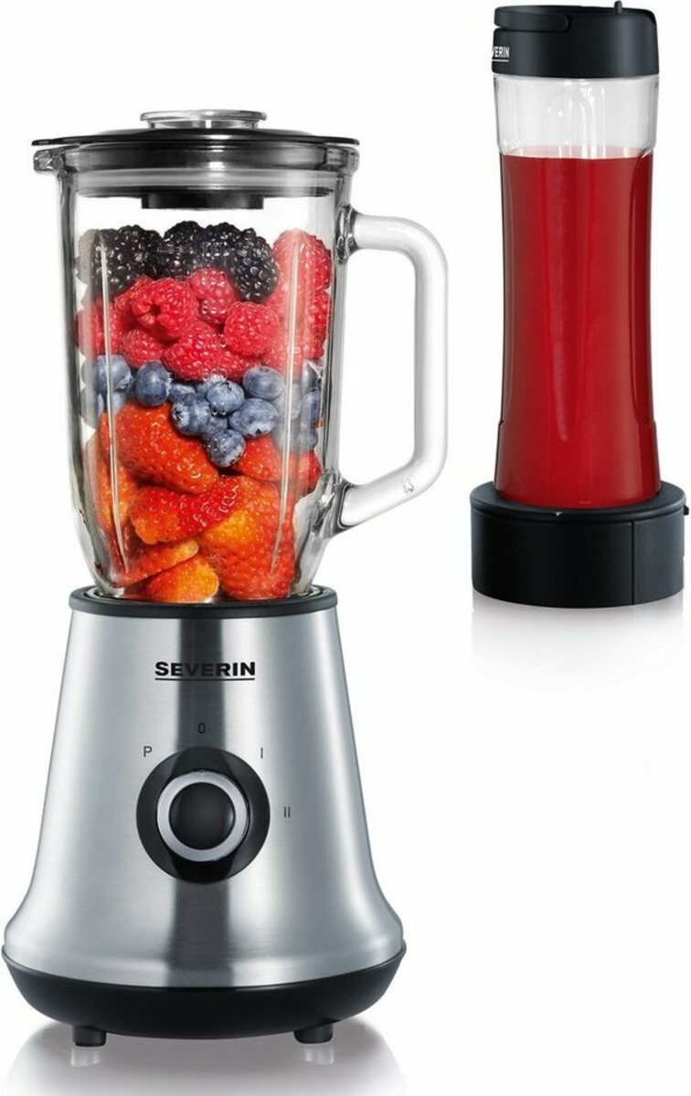 Bild 1 von Severin Standmixer Mix & Go SM 3737, 500 W, 1 Liter, inkl. Smoothie-Maker und abnehmbaren Mixbehälter