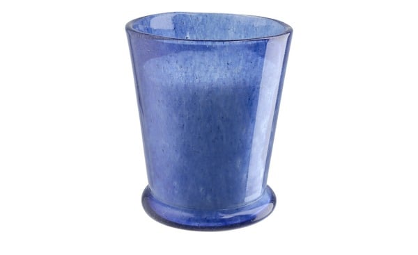 Bild 1 von Kerze im Glas blau Paraffin, Glas  Maße (cm): H: 15,24  Ø: [12.7] Sale