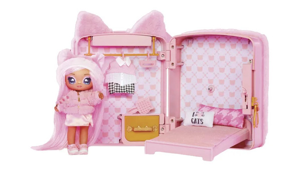 Bild 1 von Na! Na! Na! Surprise 3-in-1 Backpack Bedroom Playset - Pink Kitty