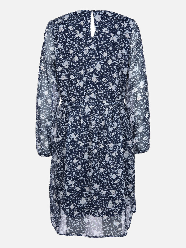 Bild 2 von Damen Chiffonkleid mit V-Ausschnitt
                 
                                                        Blau