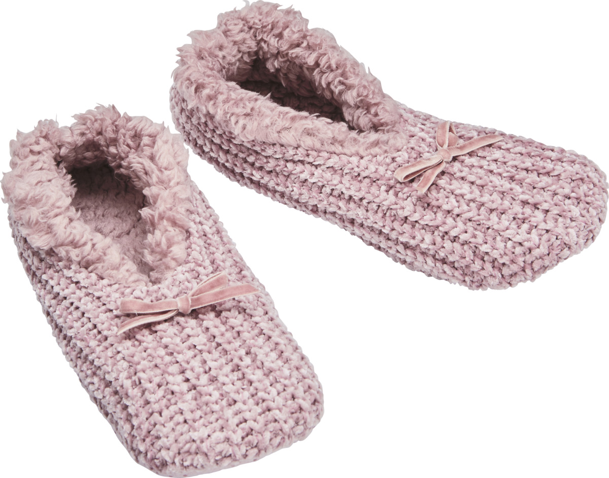 Bild 1 von IDEENWELT Chenille-Homesneaker Gr. 39/40 altrosa
