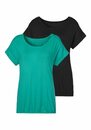 Bild 1 von Vivance T-Shirt (2er-Pack) mit elastischem Saumabschluss