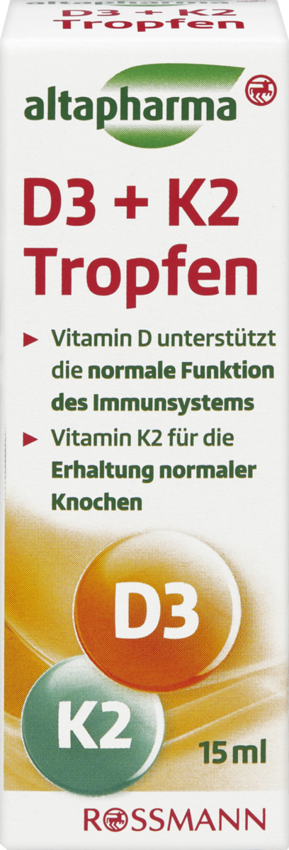 Bild 1 von altapharma D3 + K2 Tropfen
