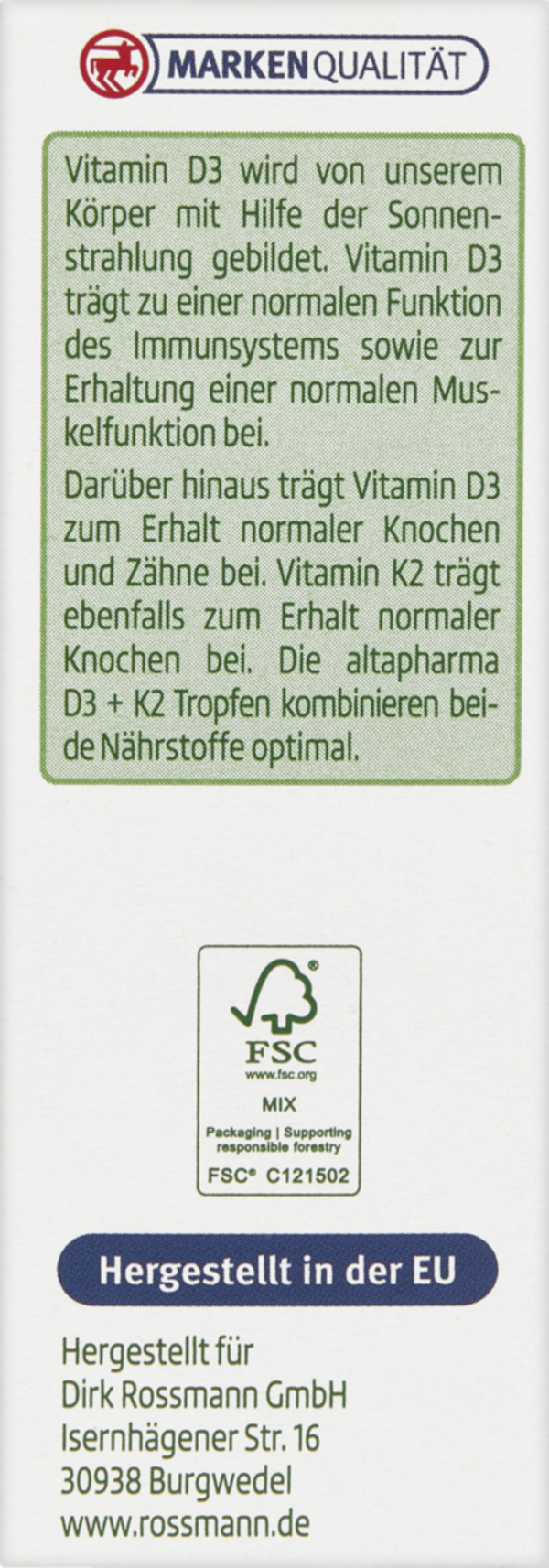 Bild 4 von altapharma D3 + K2 Tropfen