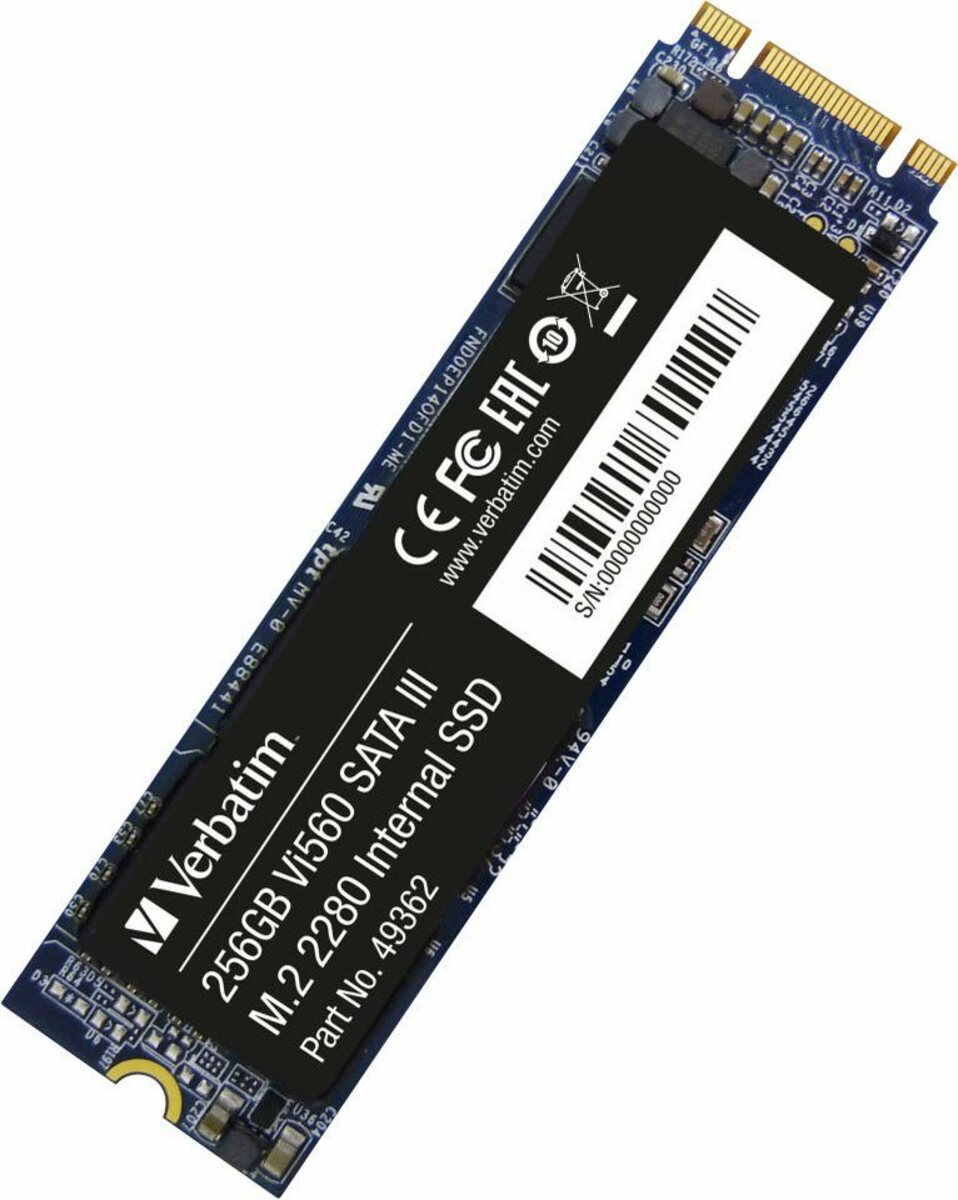 Bild 1 von Verbatim Vi560 S3 256GB interne SSD (256 GB) 560 MB/S Lesegeschwindigkeit, 460 MB/S Schreibgeschwindigkeit