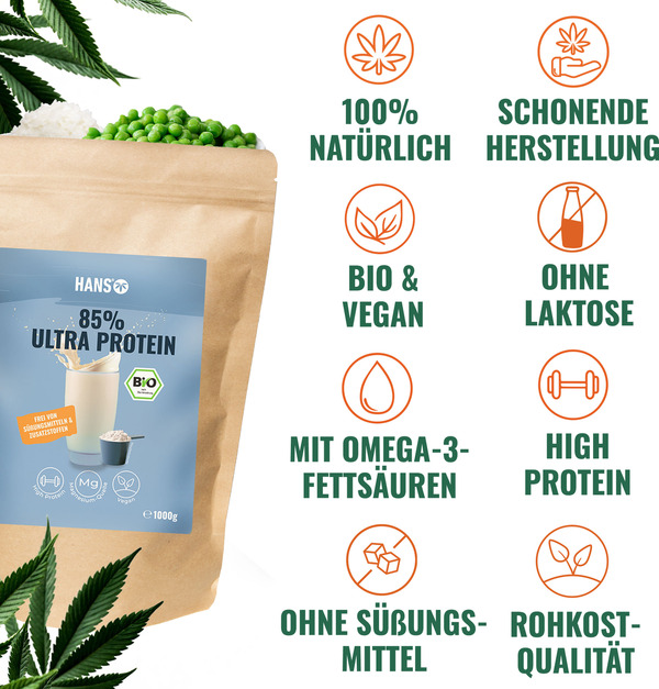 Bild 4 von HANS Brainfood Bio Ultra Protein 85%