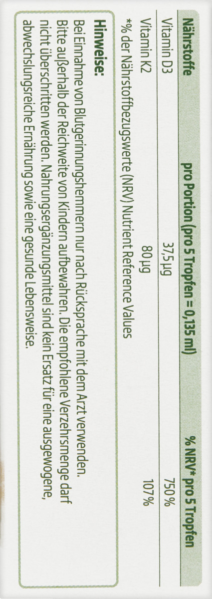 Bild 2 von altapharma D3 + K2 Tropfen